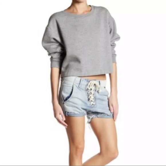 NWT One Teaspoon Superfreak Lace Up Shorts - Picture 3 of 9